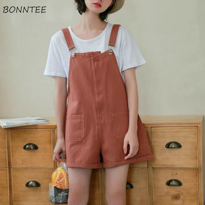 Женские комбинезоны с высокой талией, милые яркие цвета, однотонные, простые, для девушек в стиле преппи, одежда, большие размеры, Harajuku, для о... 
Женские комбинезоны с высокой талией, милые яркие цвета, однотонные, простые, для девушек в стиле преппи, одежда, большие размеры, Harajuku, для о...