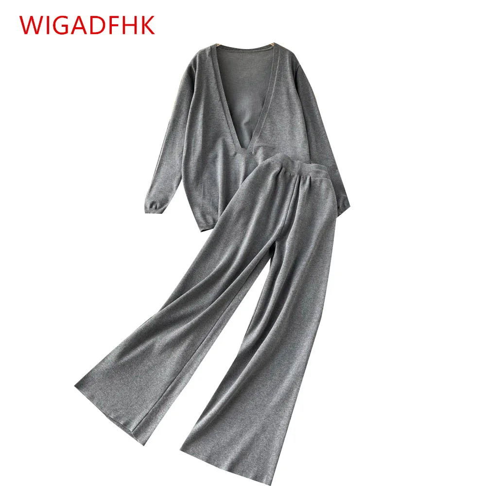 Женский Повседневный Спортивный костюм, Новинка осени 2021, трикотажный топ с длинным рукавом и брюки с широкими штанинами, модный костюм из д...
Женский Повседневный Спортивный костюм, Новинка осени 2021, трикотажный топ с длинным рукавом и брюки с широкими штанинами, модный костюм из д...