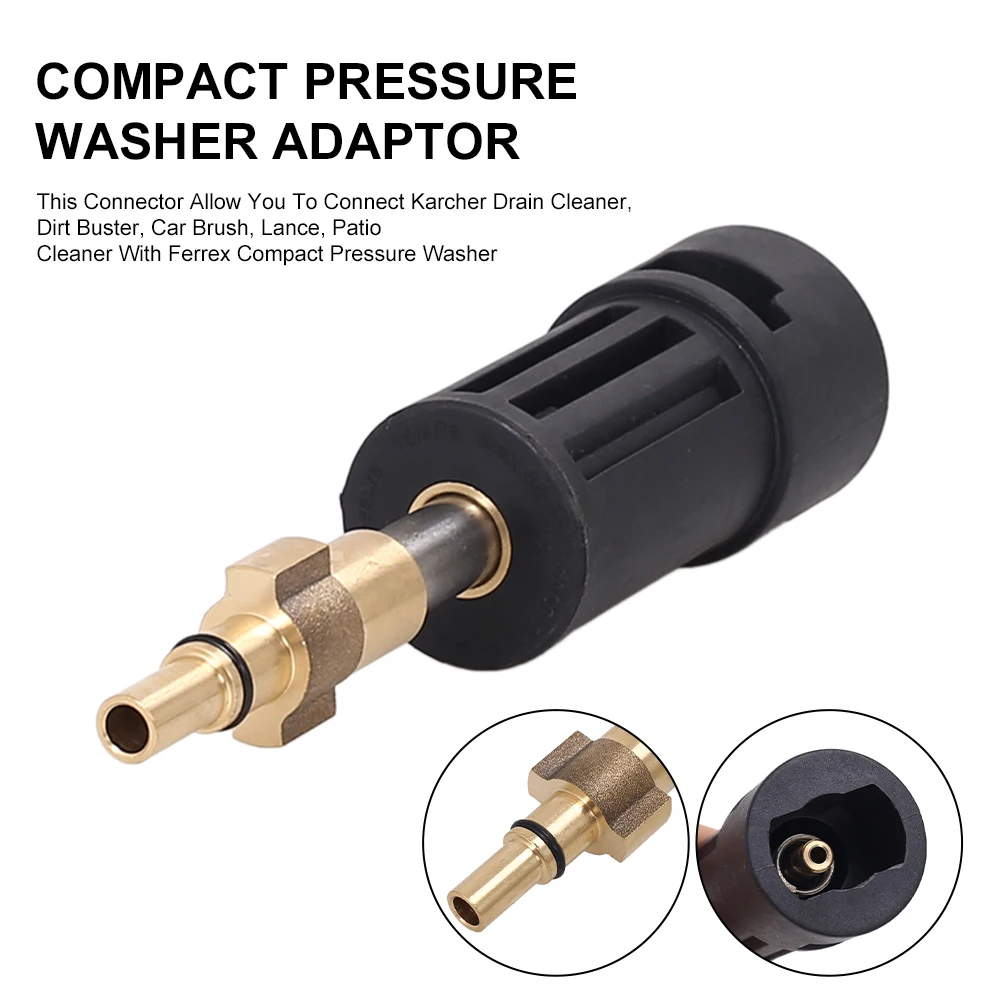 New Pressure Washer Gun Adapter Connector Compatible with Karcher Lance For Compact Aldi Ferrex Pressure Washer
New Pressure Washer Gun Adapter Connector Compatible with Karcher Lance For Compact Aldi Ferrex Pressure Washer