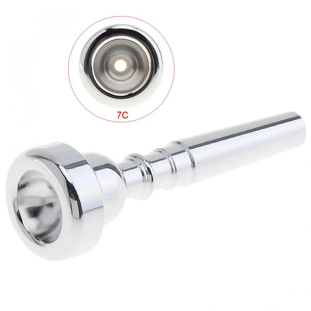 7C Size Small Trumpet Mouthpiece Music Instrument Mouth with Silver Plated Trumpet Mouthpiece in Bb for Beginners
7C Size Small Trumpet Mouthpiece Music Instrument Mouth with Silver Plated Trumpet Mouthpiece in Bb for Beginners
