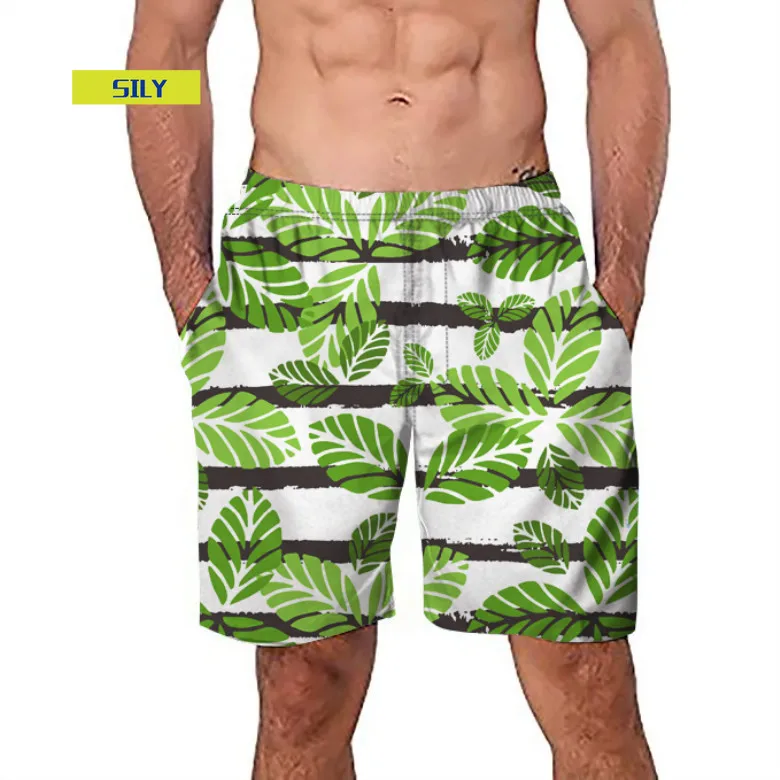 European American Summer New Men's Shorts HD Printed Striped Leaves Fresh Trendy
European American Summer New Men's Shorts HD Printed Striped Leaves Fresh Trendy