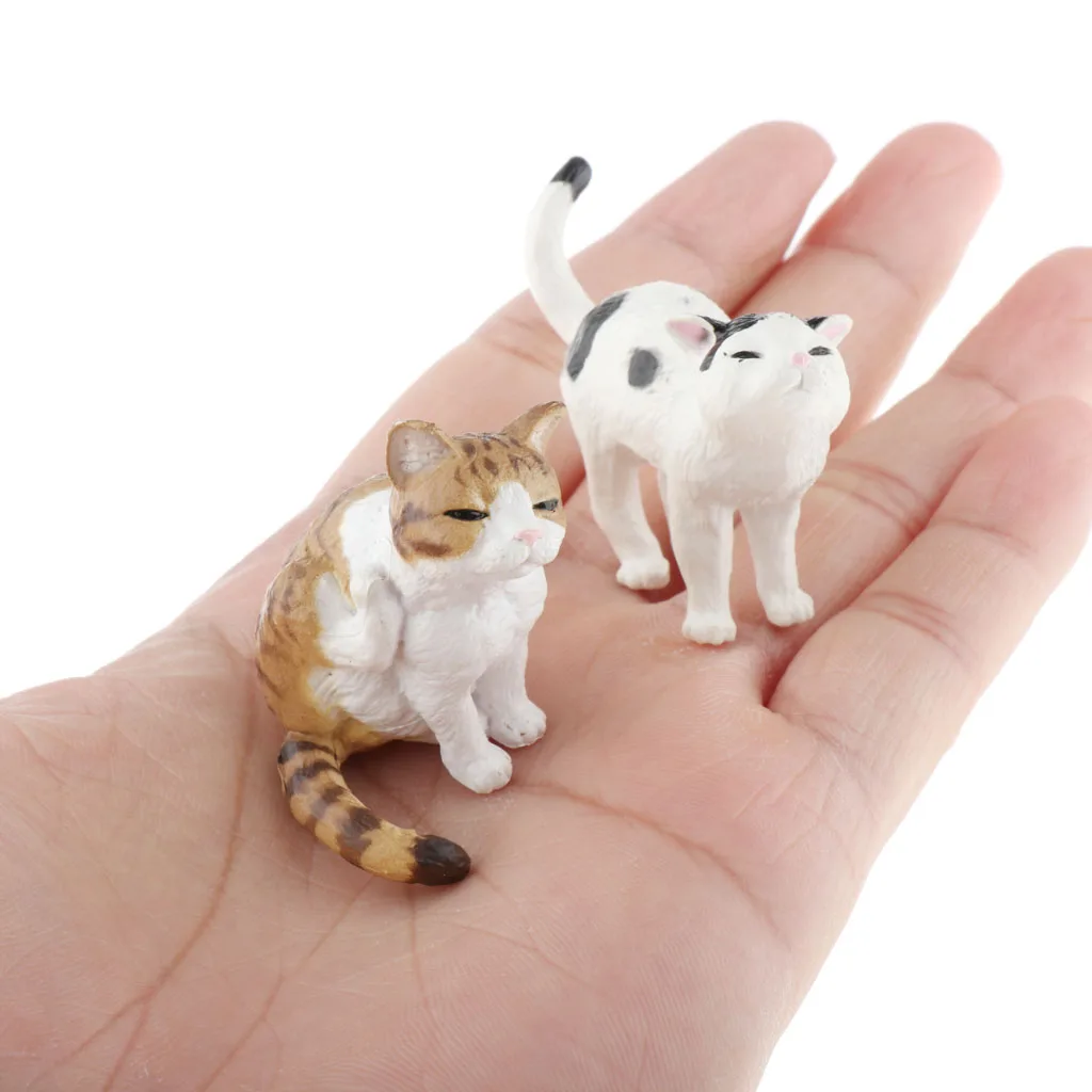 2-pack 1/12 Miniature Dollhouse Cat Model Made of Resin, Dollhouse Accessories,
2-pack 1/12 Miniature Dollhouse Cat Model Made of Resin, Dollhouse Accessories,