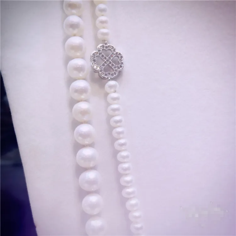 two combinations long natural white freshwater pearl zircon four-leaf butterfly accessories necklace sweater chain
two combinations long natural white freshwater pearl zircon four-leaf butterfly accessories necklace sweater chain