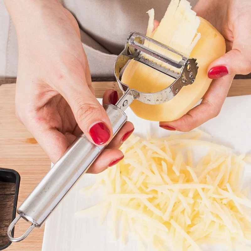 Stainless Steel Fruit & Vegetable Peeler Julienne Cutter Tools Multifunction Potato Carrot Peelers Grater Kitchen Gadgets Tool
Stainless Steel Fruit & Vegetable Peeler Julienne Cutter Tools Multifunction Potato Carrot Peelers Grater Kitchen Gadgets Tool