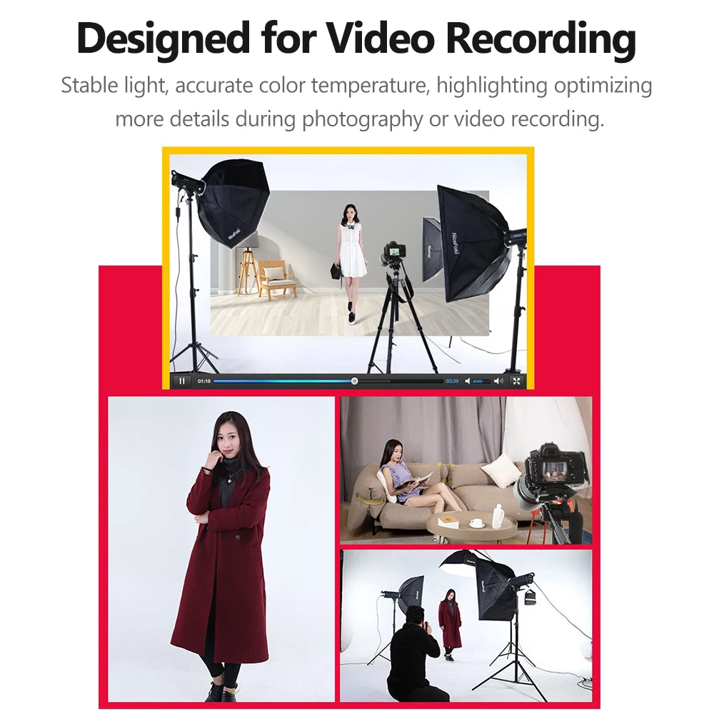 Photography Lighting LED Video Light LCD Screen CRI95+ 3200K/5600K Dimmable with Wireless Control Color Filters Studio youtube
Photography Lighting LED Video Light LCD Screen CRI95+ 3200K/5600K Dimmable with Wireless Control Color Filters Studio youtube