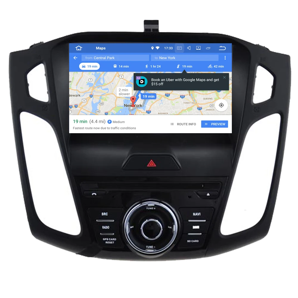 Автомобильный DVD плеер RoverOne для Ford Focus 2015 2016 2017 Android 10 сенсорный экран