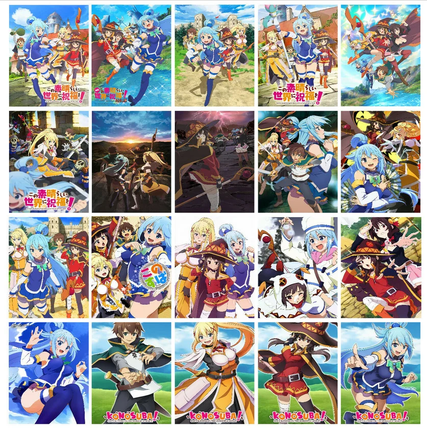 24 стиля на выбор, Классический постер Konosuba боги благословение на этот мир, Аниме Манга, искусство, шелковая печать, Настенный декор, комнатна...
24 стиля на выбор, Классический постер Konosuba боги благословение на этот мир, Аниме Манга, искусство, шелковая печать, Настенный декор, комнатна...