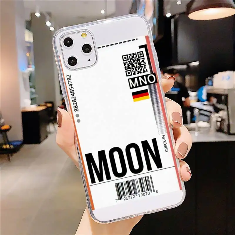 Air ticket high quality Phone Case Transparent soft For iphone 5 5s 5c se 6 6s 7 8 11 12 plus mini x xs xr pro max
Air ticket high quality Phone Case Transparent soft For iphone 5 5s 5c se 6 6s 7 8 11 12 plus mini x xs xr pro max