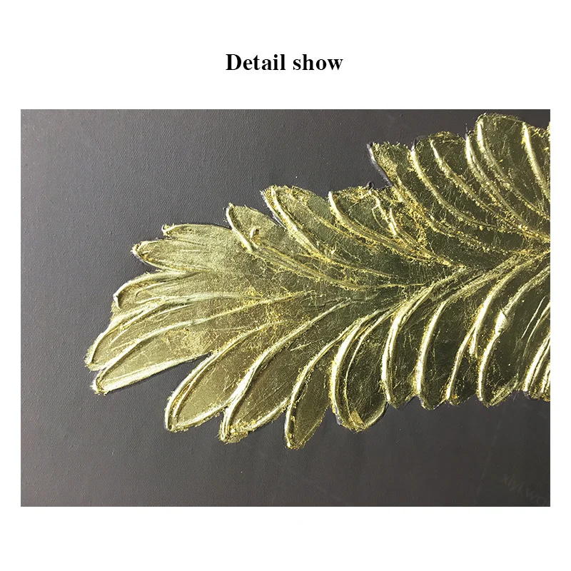 Hand Painted Abstract Canvas Painting Gold Leaf Wall Art Picture For Living Room Home Decoration Salon Texture
Hand Painted Abstract Canvas Painting Gold Leaf Wall Art Picture For Living Room Home Decoration Salon Texture