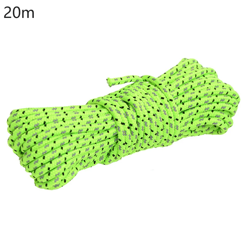 

Reflective Nylon Cord Tent Guyline Rope Outdoor Paracord Utility Rope for Tent Tarp Canopy Shelter Camping Hiking