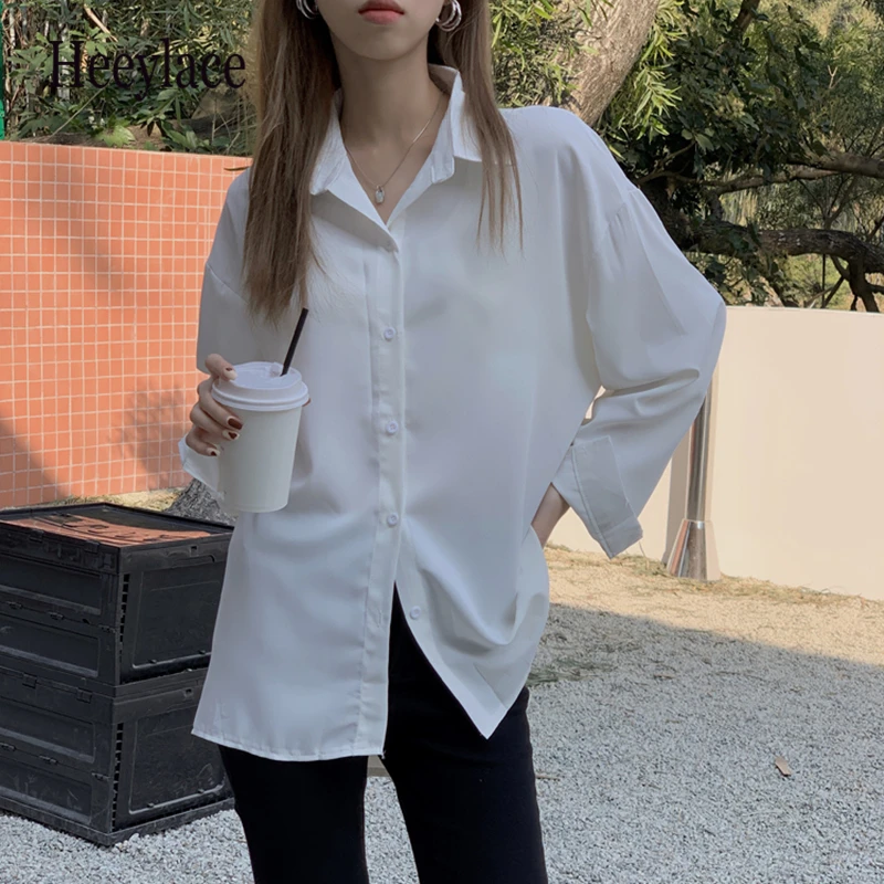 Women Blouses Shirts 2021 Spring Autumn New Korean Style Single Breasted Vintage Oversize Wild Office Lady Tops
Women Blouses Shirts 2021 Spring Autumn New Korean Style Single Breasted Vintage Oversize Wild Office Lady Tops