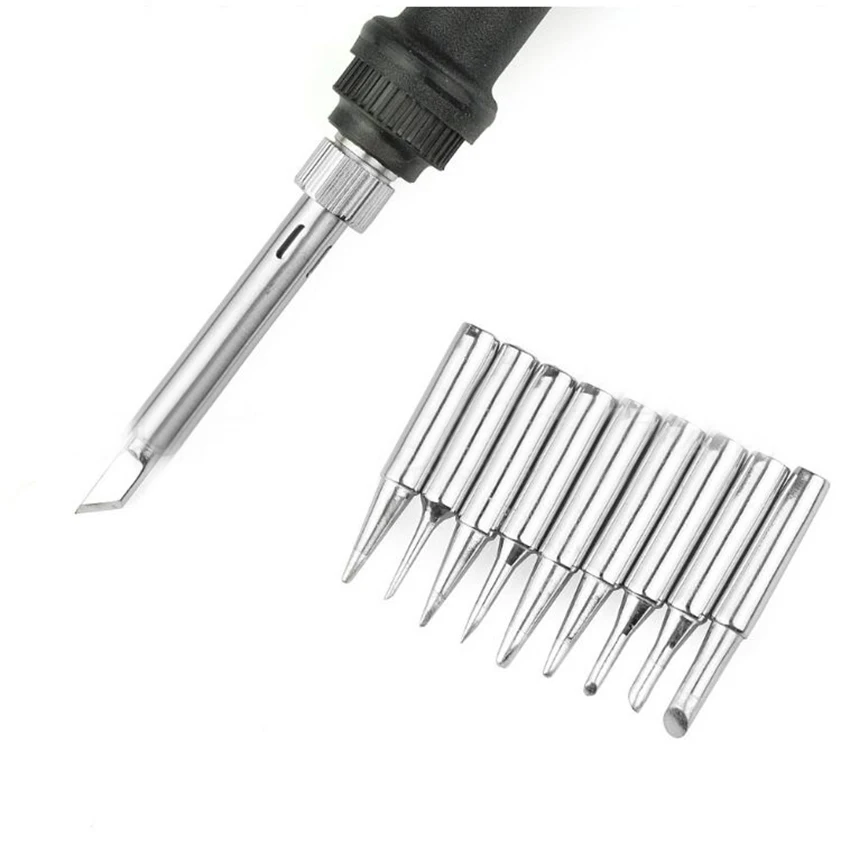 10PCS/Set Replacement Soldering Tips, 900M-T Series, Soldering Iron Tips for 900M,933,936,937,376,907,913,951,898D, 852D +,878A 
10PCS/Set Replacement Soldering Tips, 900M-T Series, Soldering Iron Tips for 900M,933,936,937,376,907,913,951,898D, 852D +,878A