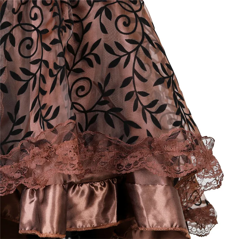 Steampunk Corset Skirt for Women Black Victorian Asymmetrical Ruffled Satin & Lace Trim Gothic Skirts Women Corset Skirt Plus 6X
Steampunk Corset Skirt for Women Black Victorian Asymmetrical Ruffled Satin & Lace Trim Gothic Skirts Women Corset Skirt Plus 6X