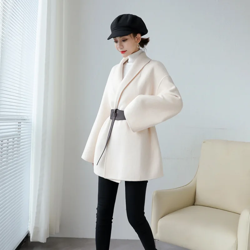 EACHIN Spring Korean Overcoat Women Fashion New Vintage Woolen Loose Jacket Coats Female Autumn Turn-down Collar Belt Overcoats 
EACHIN Spring Korean Overcoat Women Fashion New Vintage Woolen Loose Jacket Coats Female Autumn Turn-down Collar Belt Overcoats