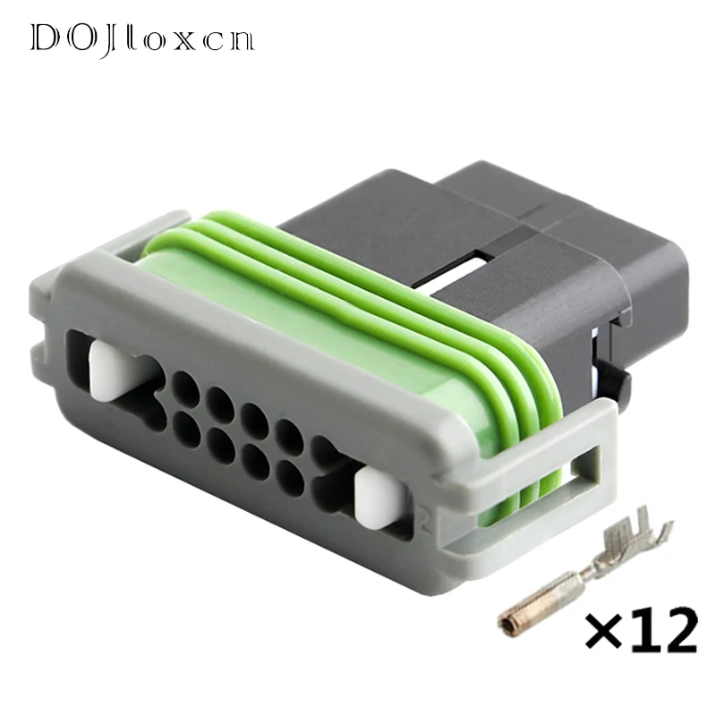 1 Set 12 Pin Waterproof Wire Black Female Connector Sealed Wire Cable Automobile Socket Plug With Terminal DJ7127A-0.8-21
1 Set 12 Pin Waterproof Wire Black Female Connector Sealed Wire Cable Automobile Socket Plug With Terminal DJ7127A-0.8-21