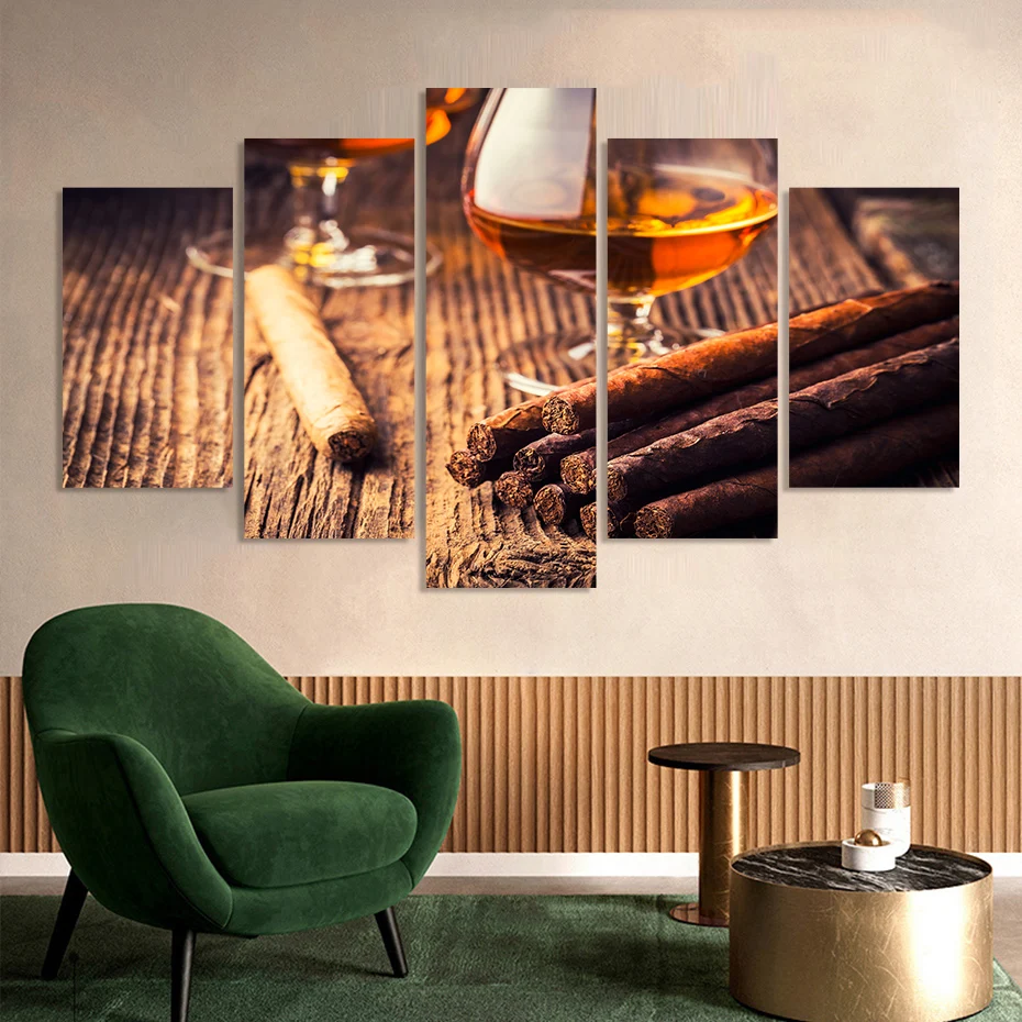 Vintage Cuban Cigar Rum Relaxing 5 PCS Canvas Paintings HD Posters Wall Art Print Picture for Living Room Interior Home Decor
Vintage Cuban Cigar Rum Relaxing 5 PCS Canvas Paintings HD Posters Wall Art Print Picture for Living Room Interior Home Decor