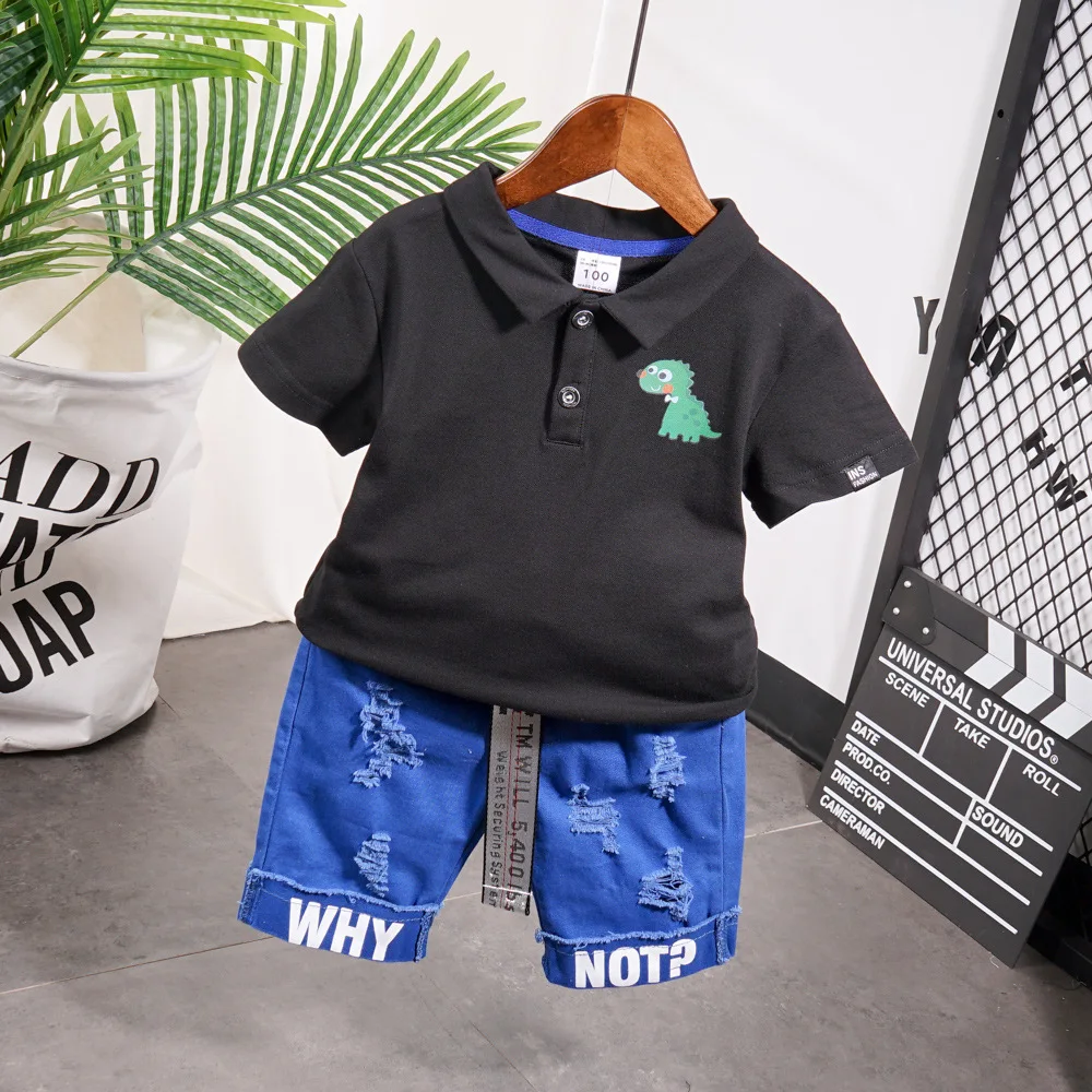 Cute Toddler Boy Summer Set 2020 New Cartoon Dinosaur Print Short Sleeve Lapel t-shirts+ Pants for Kid Baby Boys Clothes set
Cute Toddler Boy Summer Set 2020 New Cartoon Dinosaur Print Short Sleeve Lapel t-shirts+ Pants for Kid Baby Boys Clothes set