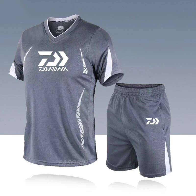Daiwa Sports Fishing Suit Men's Summer Short Sleeve Running Quick Drying Sportswear Men's Two Piece Fishing Clothing
Daiwa Sports Fishing Suit Men's Summer Short Sleeve Running Quick Drying Sportswear Men's Two Piece Fishing Clothing