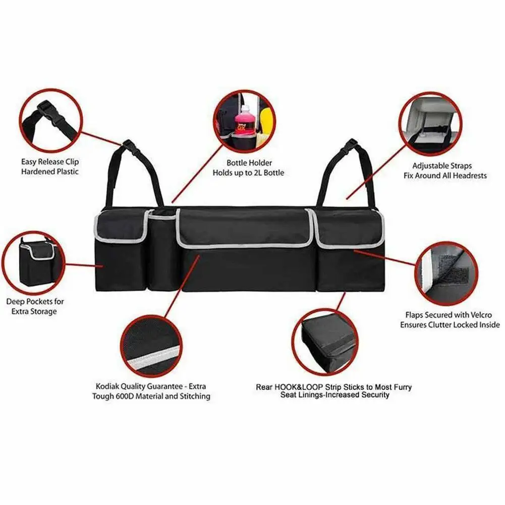 Adjustable Car Trunk Organizer Backseat Storage Bag High Capacity Multi-use Oxford Cloth Car Seat Organizer Interior Accessories
Adjustable Car Trunk Organizer Backseat Storage Bag High Capacity Multi-use Oxford Cloth Car Seat Organizer Interior Accessories
