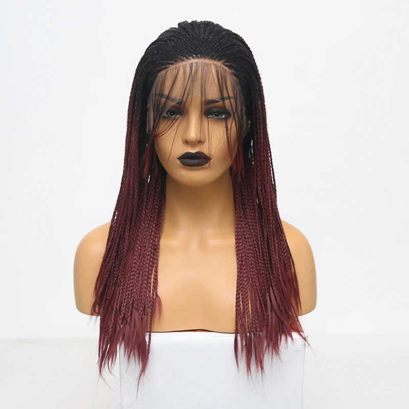 QUINLUX WIGS Ombre Red Micro Braided Wig with Baby Hair Heat Resistant Fiber Hair Synthetic Lace Front Wigs for Women
QUINLUX WIGS Ombre Red Micro Braided Wig with Baby Hair Heat Resistant Fiber Hair Synthetic Lace Front Wigs for Women