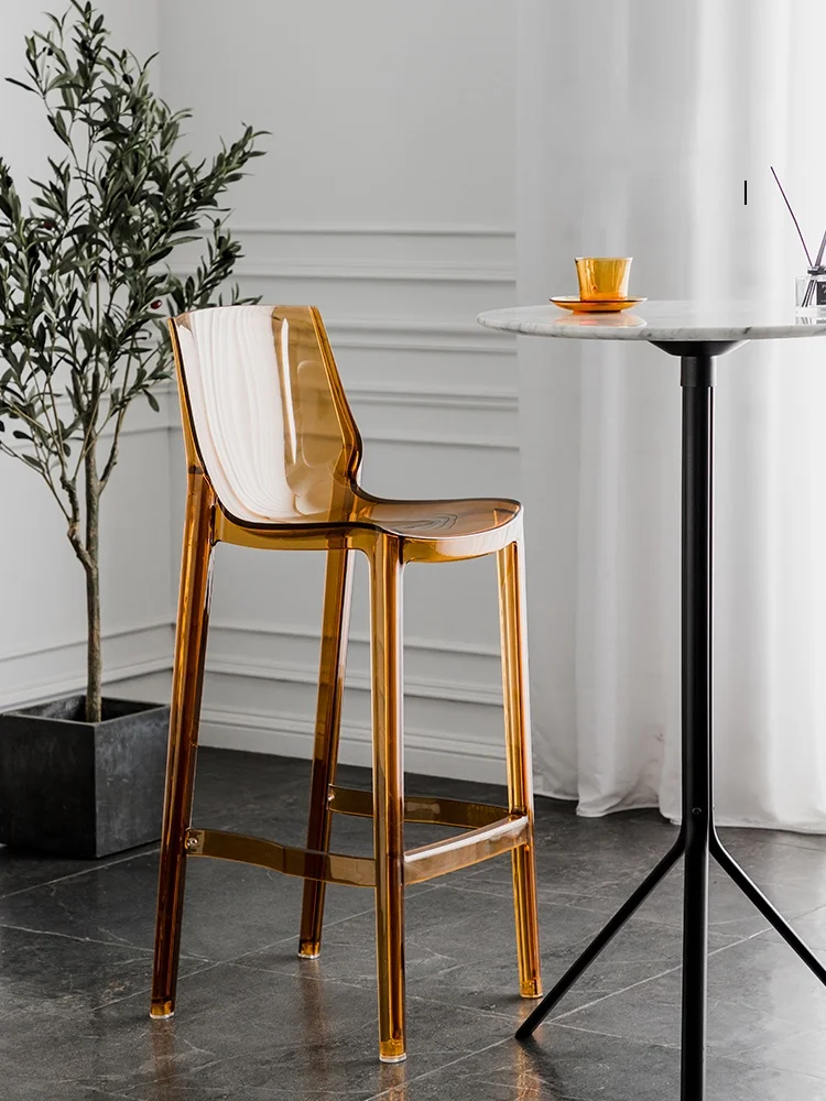GY Nordic Backrest High Chair Transparent Bar Stool Modern Minimalist Acrylic High Stool Creative Bar Chair
GY Nordic Backrest High Chair Transparent Bar Stool Modern Minimalist Acrylic High Stool Creative Bar Chair