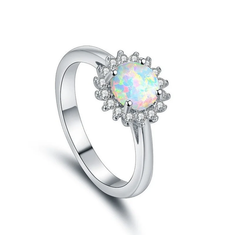 Milangirl Trendy Silver Plated Color Fire Opal Inlaid Crystal Rhinestone Zircon Female Ring for Women Party Jewelry Accessories
Milangirl Trendy Silver Plated Color Fire Opal Inlaid Crystal Rhinestone Zircon Female Ring for Women Party Jewelry Accessories