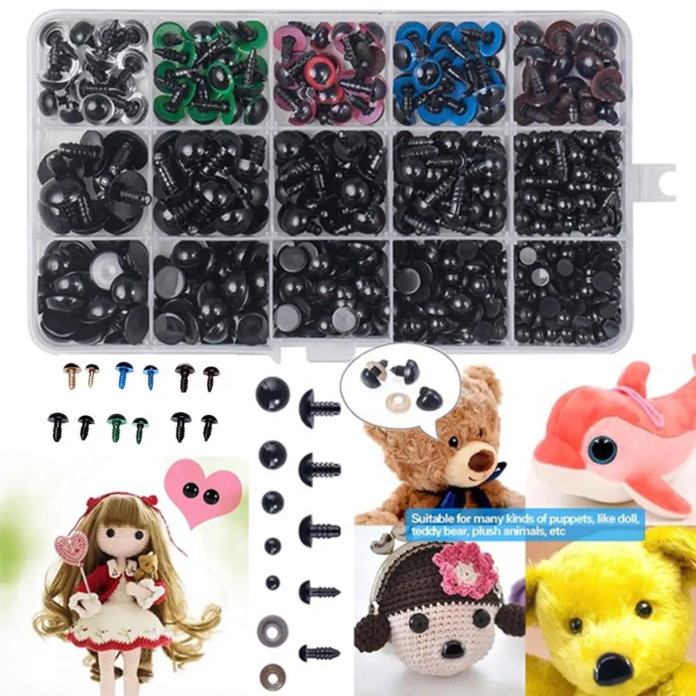 100pcs Animal Eyeball Doll Accessories Black Plastic Puppet Plush Safety Eyes Amigurumi For Toys DIY Teddy Bear Stuffed Doll Eye
100pcs Animal Eyeball Doll Accessories Black Plastic Puppet Plush Safety Eyes Amigurumi For Toys DIY Teddy Bear Stuffed Doll Eye
