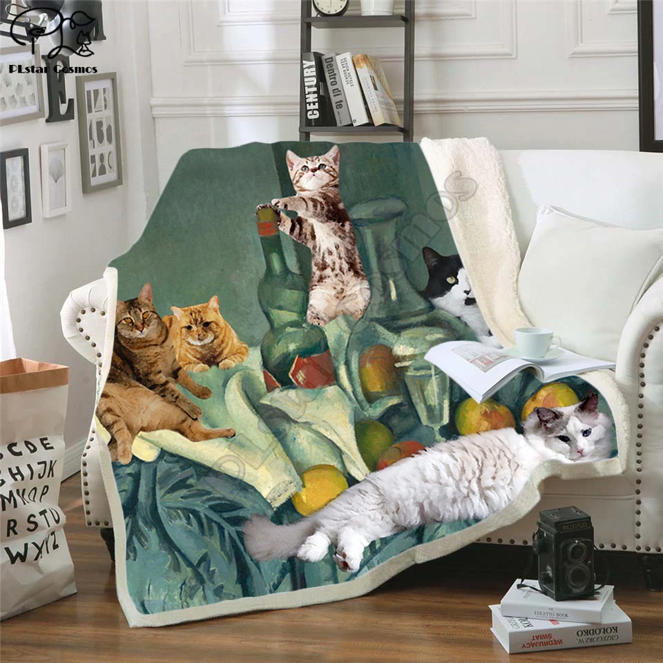 Still Cat Fleece Blanket Plush 3d Printed for Adults Sofa Sherpa Fleece Bedspread Wrap Throw Blanket style-1
Still Cat Fleece Blanket Plush 3d Printed for Adults Sofa Sherpa Fleece Bedspread Wrap Throw Blanket style-1