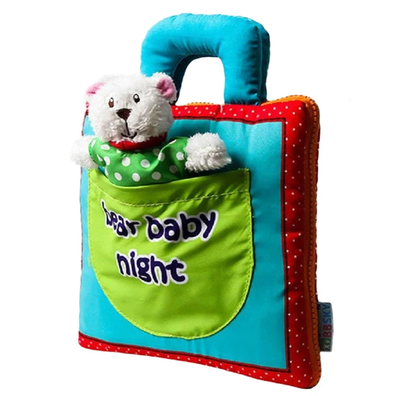 Infant Kids Educational Baby Toys Bear Baby Sleep Night Early Development Cloth Books 3D Style Learning Unfolding Activity Book
Infant Kids Educational Baby Toys Bear Baby Sleep Night Early Development Cloth Books 3D Style Learning Unfolding Activity Book