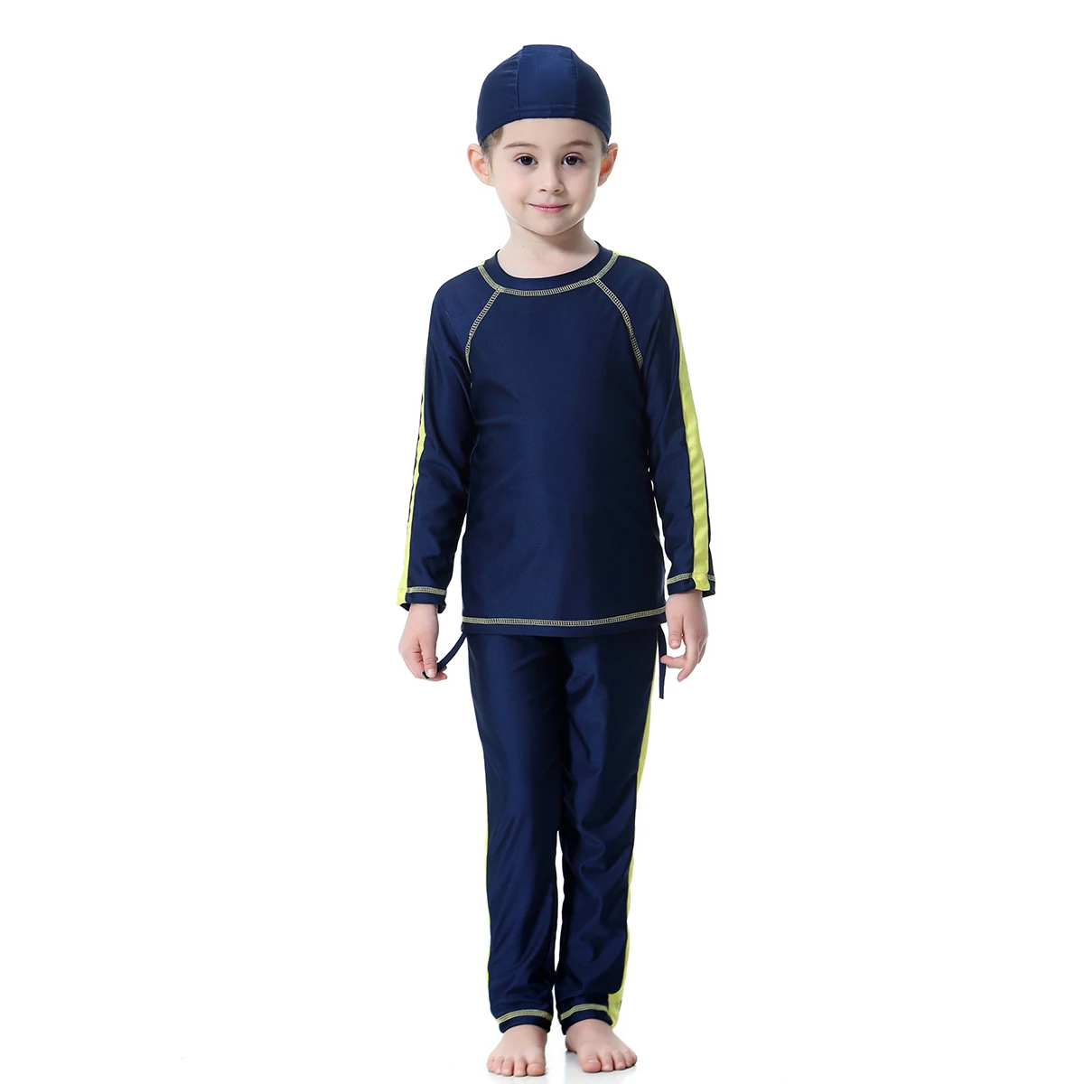 Msulim Girls Nylon Patchwork Long Sleeves Top Cap Pants Three-Piece Burkinis Islamic Kids Swimming Children Swimwear Sets H2009
Msulim Girls Nylon Patchwork Long Sleeves Top Cap Pants Three-Piece Burkinis Islamic Kids Swimming Children Swimwear Sets H2009