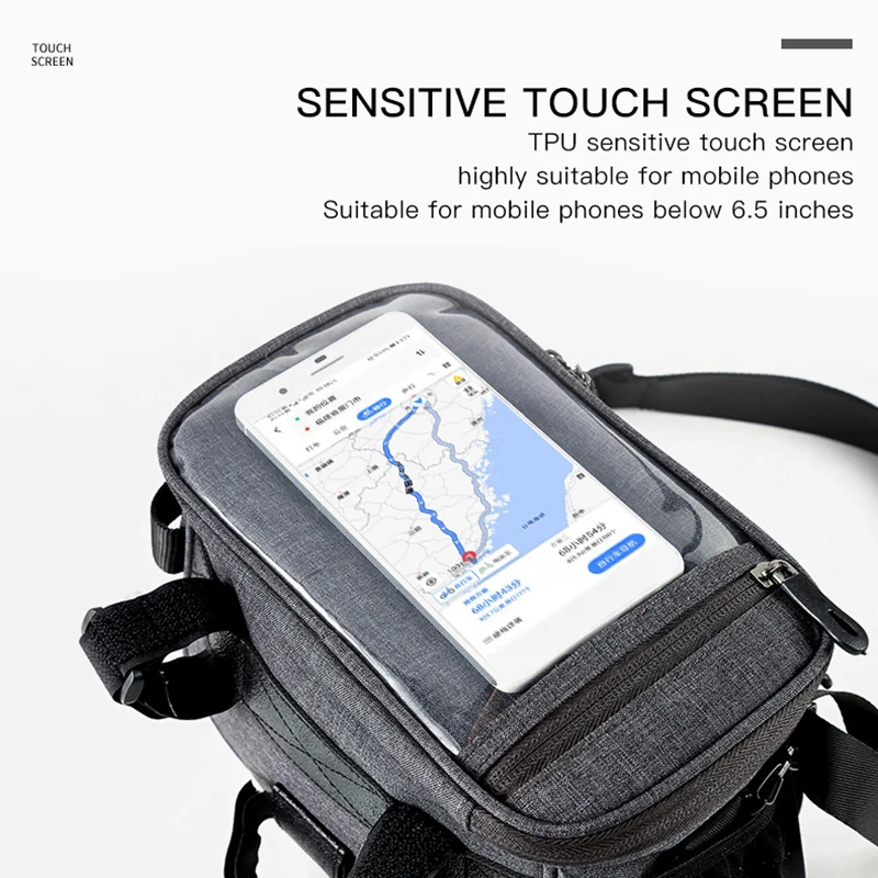 Bicycle Handlebar Front Frame Bag Transparent Waterproof Touch Screen Mobile Phone Bag Night Riding Road Mountain Bike Bag
Bicycle Handlebar Front Frame Bag Transparent Waterproof Touch Screen Mobile Phone Bag Night Riding Road Mountain Bike Bag