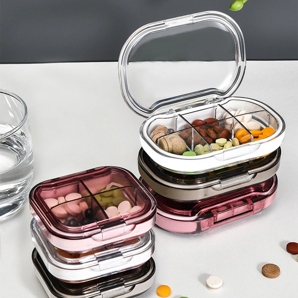 Travel Pill Box Portable Medicine Box Plastic Storage Container Pill Cases for Tablets Small Pillbox Organizer Bottle 4/6 Grids
Travel Pill Box Portable Medicine Box Plastic Storage Container Pill Cases for Tablets Small Pillbox Organizer Bottle 4/6 Grids