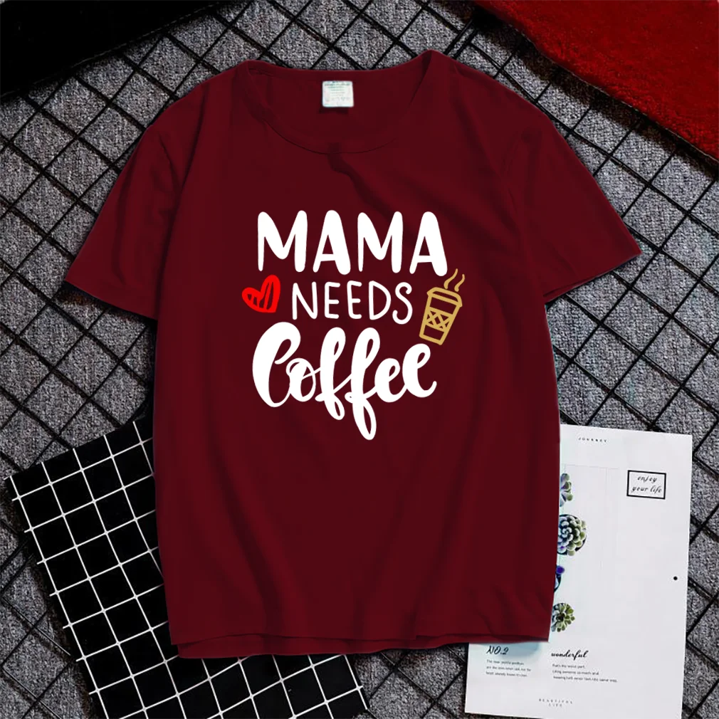 Mama Needs Coffee Letter Print T Shirt Women Short Sleeve O Neck Loose Women Tshirt Ladies Summer Fashion Tee Shirt Tops Clothes
Mama Needs Coffee Letter Print T Shirt Women Short Sleeve O Neck Loose Women Tshirt Ladies Summer Fashion Tee Shirt Tops Clothes