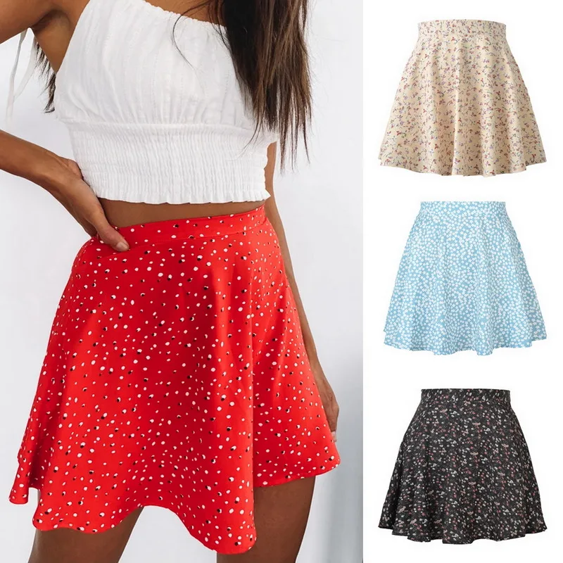 Summer New Women's Floral Print Skirt High Waist Umbrella Mini Skirt Female Invisible Zipper Chiffon Print Short Skirt Women
Summer New Women's Floral Print Skirt High Waist Umbrella Mini Skirt Female Invisible Zipper Chiffon Print Short Skirt Women