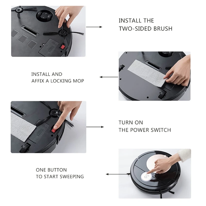 CPDD Mini Wireless Auto Robotic Vacuums With Cleaning Timer No Dead Ends Super Quiet Wet/Dry Use for All Flat Floor
CPDD Mini Wireless Auto Robotic Vacuums With Cleaning Timer No Dead Ends Super Quiet Wet/Dry Use for All Flat Floor