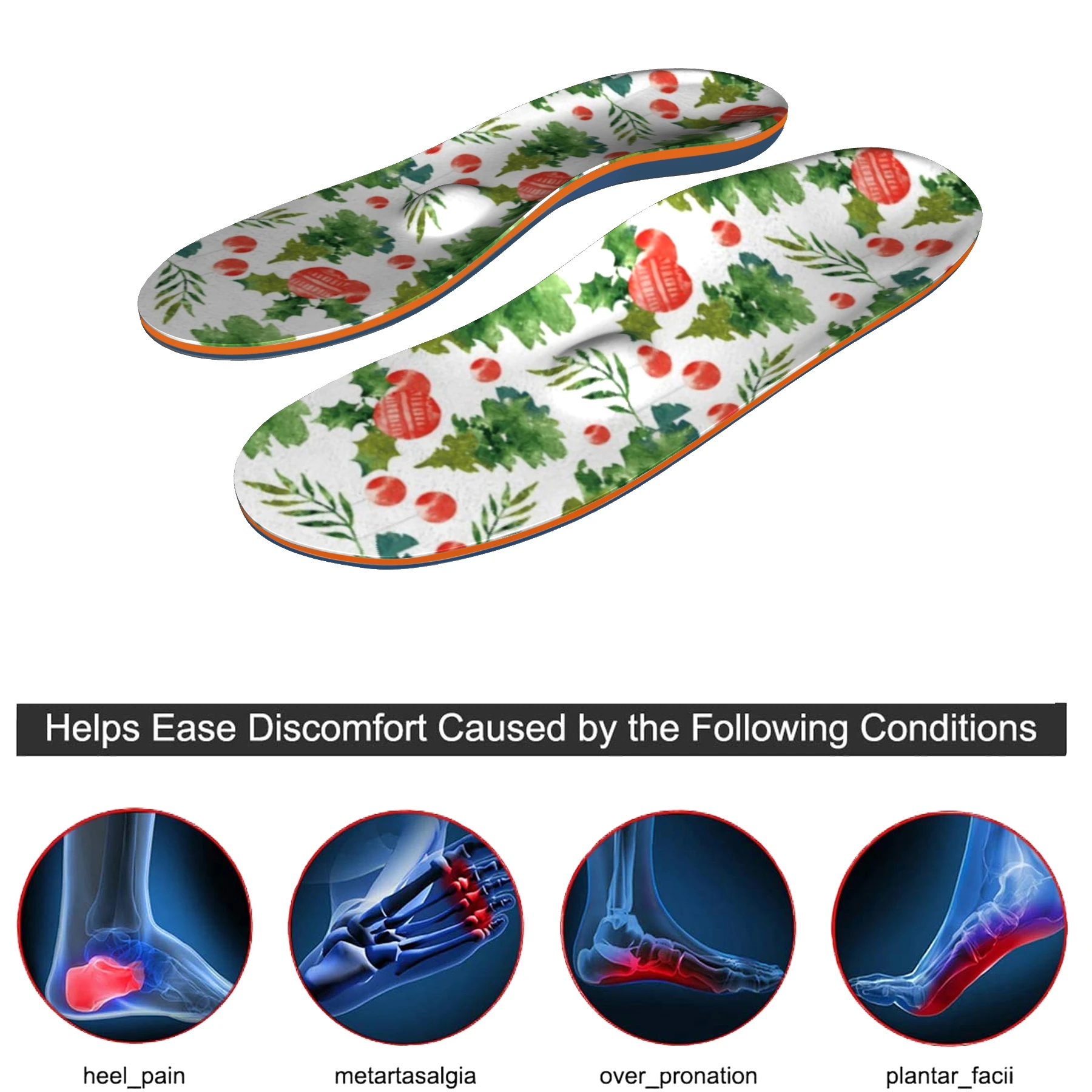 Plant Pattern Orthotic Arch Support Insert, for Relieve Forefoot Pain, Plantar Fasciitis and Heel Pain Orthopedic Insoles
Plant Pattern Orthotic Arch Support Insert, for Relieve Forefoot Pain, Plantar Fasciitis and Heel Pain Orthopedic Insoles