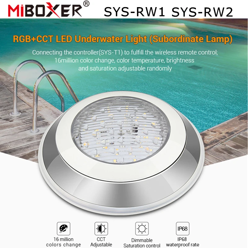 Подводный светильник MiBoxer, 12 Вт, 27 Вт, RGB + CCT, светодиодный, водонепроницаемый, SYS-RW1, IP68, питание подчиненной лампы, хост-контроллер 1 канал, 1 канал
Подводный светильник MiBoxer, 12 Вт, 27 Вт, RGB + CCT, светодиодный, водонепроницаемый, SYS-RW1, IP68, питание подчиненной лампы, хост-контроллер 1 канал, 1 канал