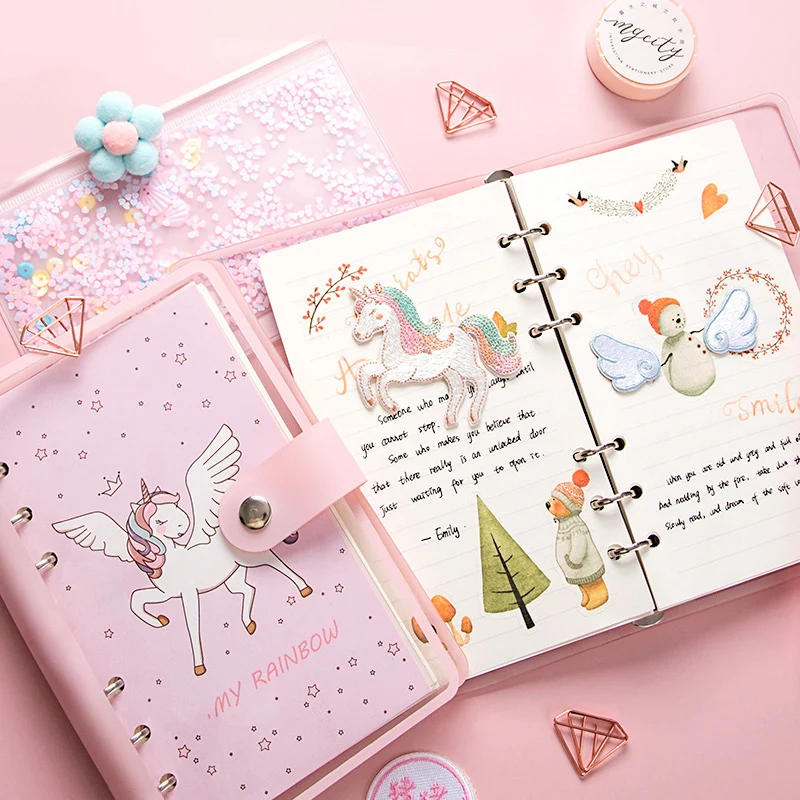 Блокнот A6, блокнот с милым единорогом, дневник на спирали, ПВХ, органайзер, прозрачная записная книжка
Блокнот A6, блокнот с милым единорогом, дневник на спирали, ПВХ, органайзер, прозрачная записная книжка
