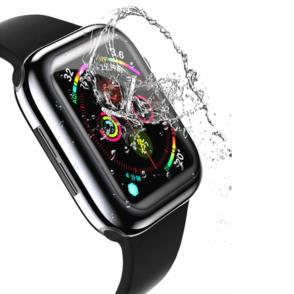 Чехол для Apple Watch 45 мм/41 мм 44 мм/40 42 мм/38 бампер из ТПУ планшетов iWatch серии 6 5 4 3 SE 7