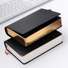 Retro Leather Notebook Thick Paper Bible Diary Book Notepad New Blank Weekly Plan Writing Notebooks Office School Supplies Retr