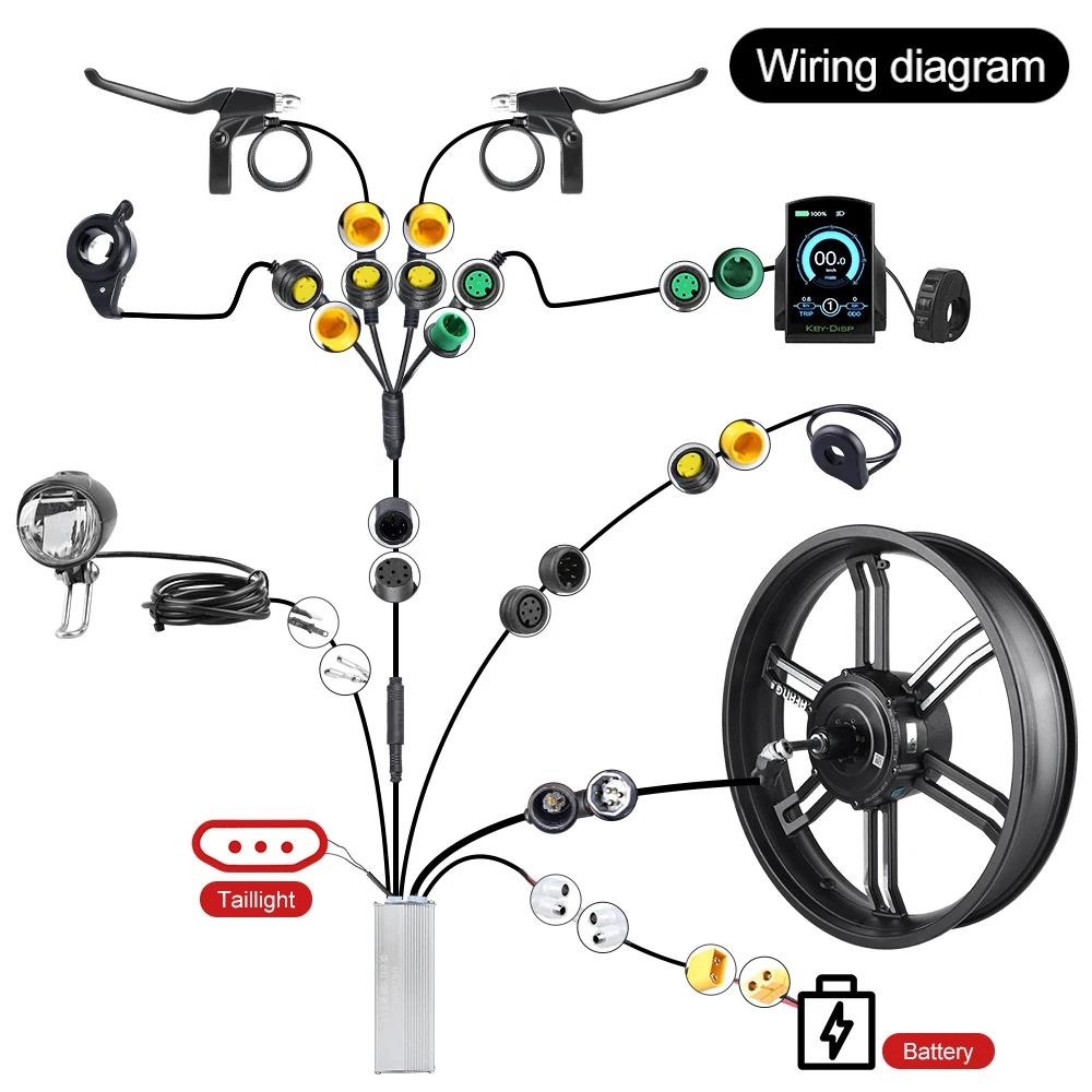 Bafang 48V 750W электрической интеграции мотор колеса комплект для переоборудования