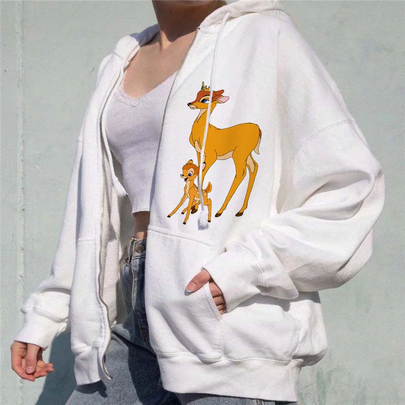 Disney Zipper Hoodie Bambi The Lion King King Of The Jungle Cartoon Print Women Autumn Winter Long Sleeve O-neck Streetwear Coat
Disney Zipper Hoodie Bambi The Lion King King Of The Jungle Cartoon Print Women Autumn Winter Long Sleeve O-neck Streetwear Coat