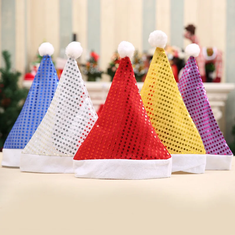 Five Colors Santa Sequins Hats Caps Christmas Decor Hat Hats Xmas Year's Gifts Home Party Supplies Navidad 2018
Five Colors Santa Sequins Hats Caps Christmas Decor Hat Hats Xmas Year's Gifts Home Party Supplies Navidad 2018
