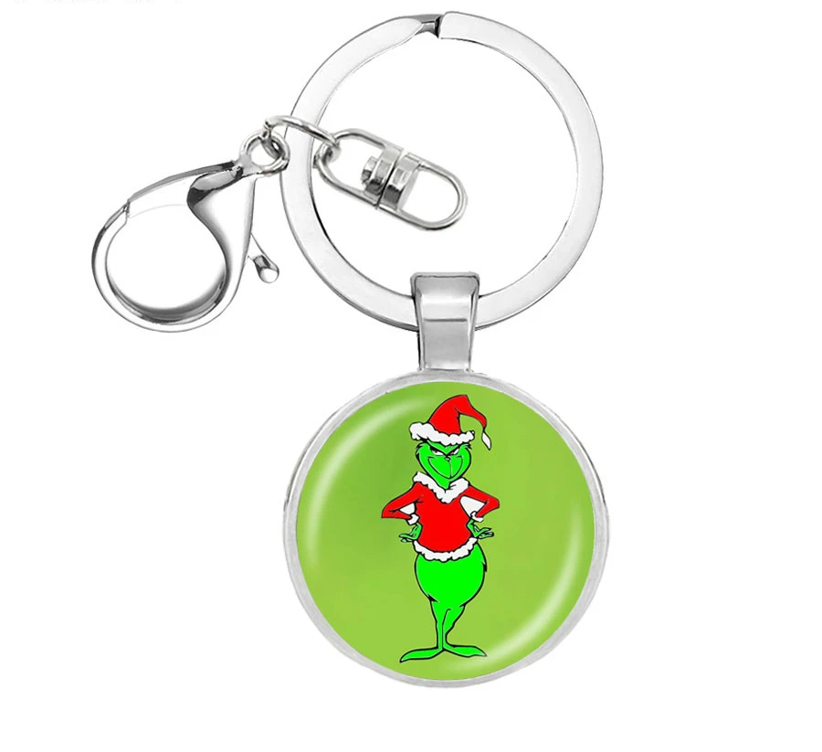Модный брелок Grinch как Grinches украли рождественские драгоценные камни брелки колье