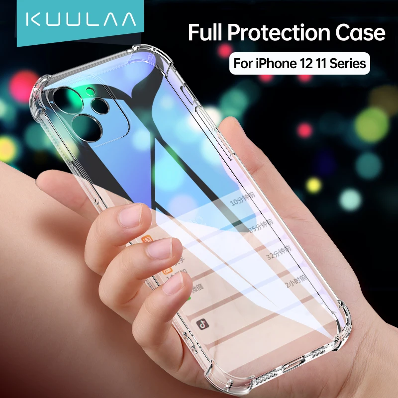 KUULAA Transparent Case For iPhone 12 11 Pro Max 12 Mini Soft TPU Case Cover Lens Full Protection Phone Coque Shell
KUULAA Transparent Case For iPhone 12 11 Pro Max 12 Mini Soft TPU Case Cover Lens Full Protection Phone Coque Shell