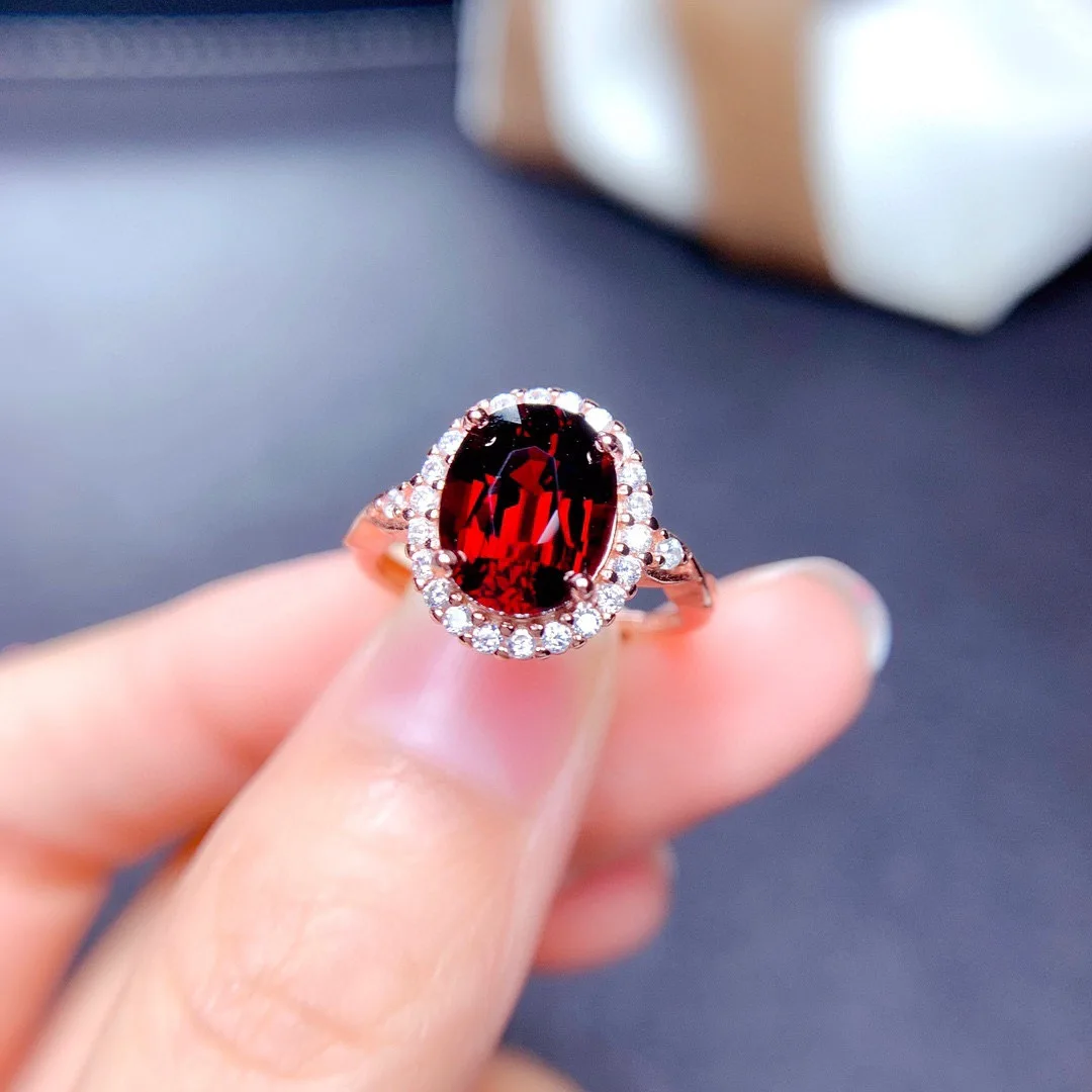 Genuine Garnet Ring Solitaire 18K Rose Gold Rings for Women Engagement Ring Silver 925 Red Gemstones Fine Jewelry Accessories
Genuine Garnet Ring Solitaire 18K Rose Gold Rings for Women Engagement Ring Silver 925 Red Gemstones Fine Jewelry Accessories