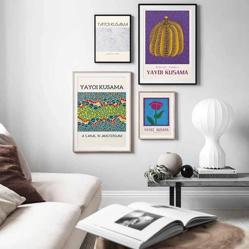 Japanese Artist Yayoi Kusama Exhibition Poster and Prints Tulipe Art Painting Vintage Abstract Canvas Picture Gallery Wall Decor
Japanese Artist Yayoi Kusama Exhibition Poster and Prints Tulipe Art Painting Vintage Abstract Canvas Picture Gallery Wall Decor