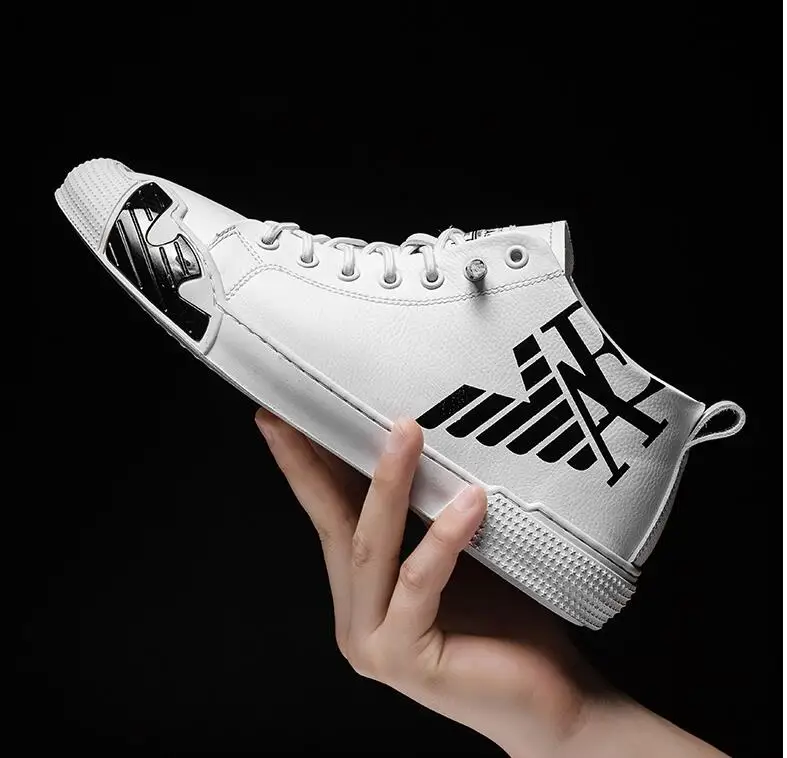 Superstar Fashion Letter Black Printed High top Sneakers Men Skateboard Shoes Seasons Comfortable Sport Shoes Men zapatos hombre
Superstar Fashion Letter Black Printed High top Sneakers Men Skateboard Shoes Seasons Comfortable Sport Shoes Men zapatos hombre