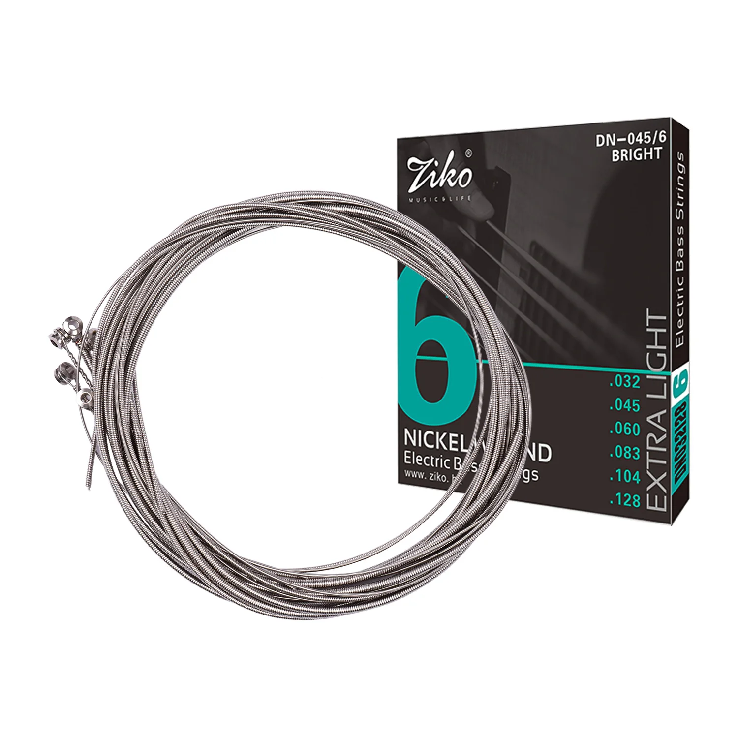 Electric Bass Guitar Strings Hexagon Alloy Wire Nickel Wound Bright Corrosion Resistant 6 Strings Set(.032-.128) Extra Light
Electric Bass Guitar Strings Hexagon Alloy Wire Nickel Wound Bright Corrosion Resistant 6 Strings Set(.032-.128) Extra Light