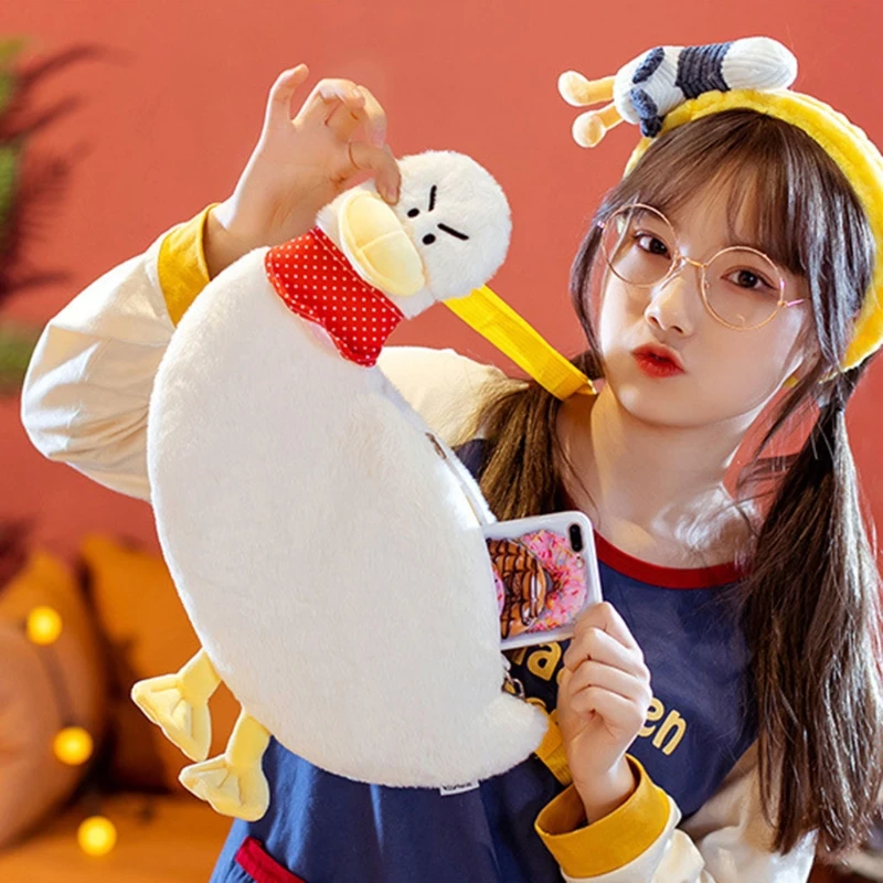 Cheering Duck Doll Plush Toy/One-Shoulder Messenger Bag Funny Cute Duck Shaped Stuffed Animal Plush Pack Home Decoration/Large C
Cheering Duck Doll Plush Toy/One-Shoulder Messenger Bag Funny Cute Duck Shaped Stuffed Animal Plush Pack Home Decoration/Large C